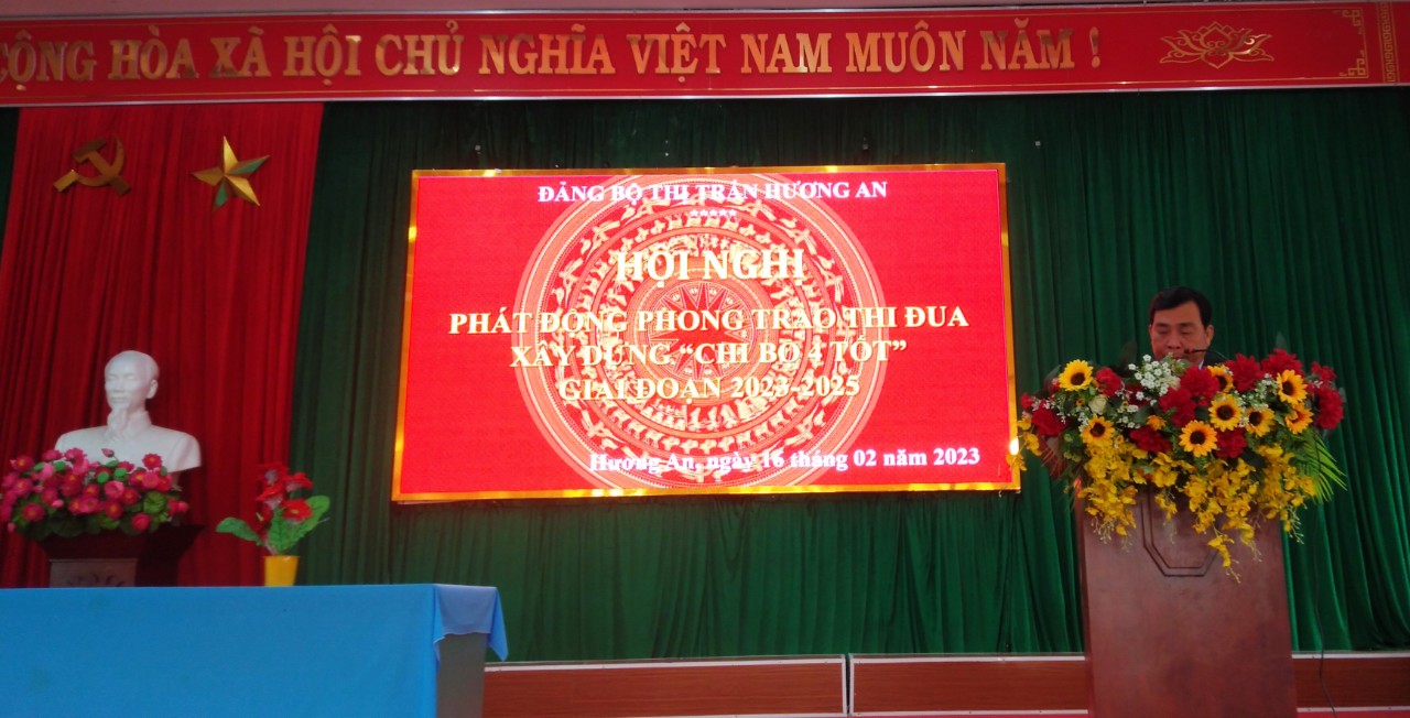Đảng ủy thị trấn Hương An xây dựng “chi bộ 4 tốt”